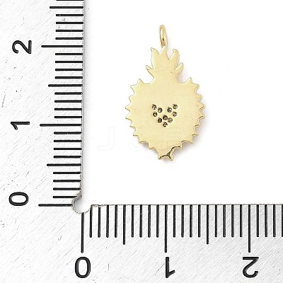 Brass Micro Pave Cubic Zirconia Pendants KK-S514-04D-G-1