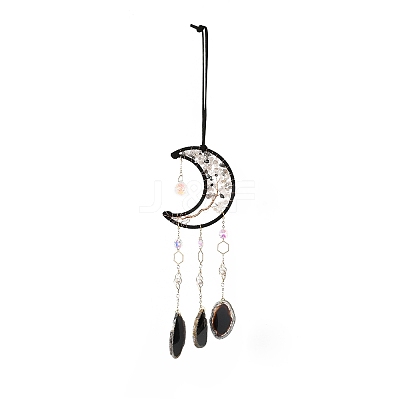 Iron Big Pendant Decorations HJEW-M004-09-1