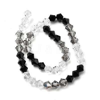 Transparent Gradient Color Glass Beads Strands GLAA-F131-01C-05-1