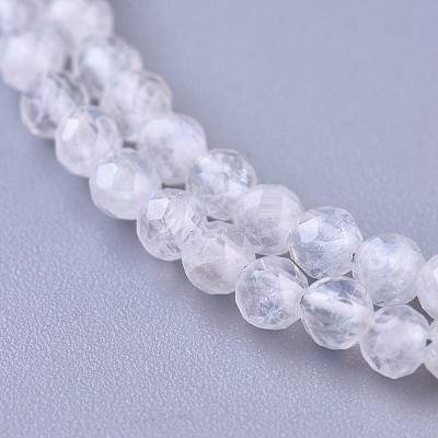 Natural Rainbow Moonstone Beaded Necklaces NJEW-K114-A-A11-1
