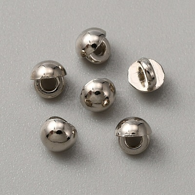 Mini Alloy Shank Buttons BUTT-WH0029-07P-1
