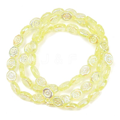 Czech Pressed Glass Beads GLAA-I061-44B-1