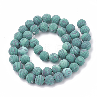 Synthetic Malachite Beads Strands G-T106-198-1