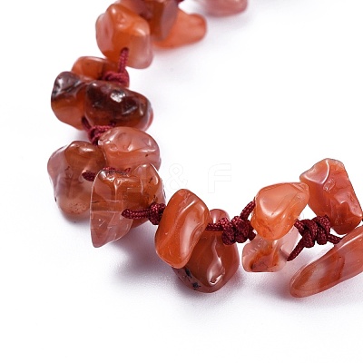 Adjustable Natural & Synthetic Mixed Stone Chip Beads Braided Bead Bracelets BJEW-JB04392-1