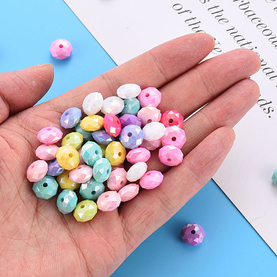 Opaque Acrylic Beads MACR-Q239-018B-1