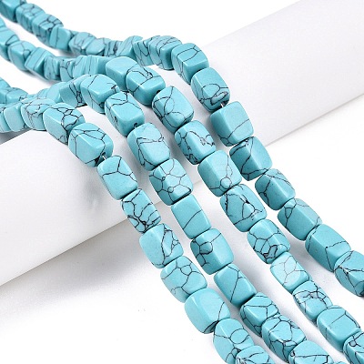 Synthetic Turquoise Dyed Beads Strands G-T138-99-1