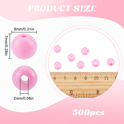 Opaque Acrylic Beads MACR-SP0001-27B-04-1