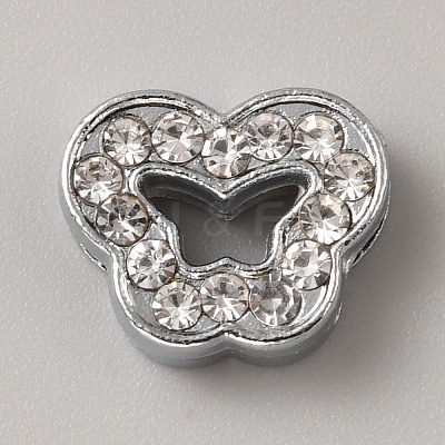 Alloy Rhinestone Slide Charms FIND-WH20016-01D-1