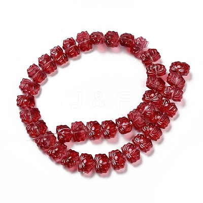 Transparent Glass Beads Strands GLAA-F114-01M-1