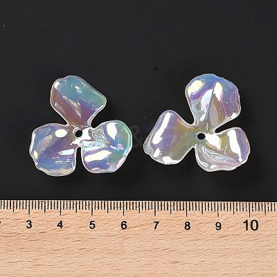 UV Plating Acrylic Beads Caps JACR-S049-02-1