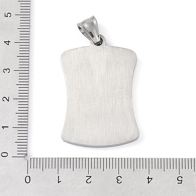 304 Stainless Steel Pendants STAS-O008-01K-1