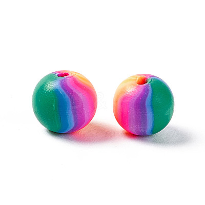 Handmade Polymer Clay Beads X-CLAY-D005-01E-1