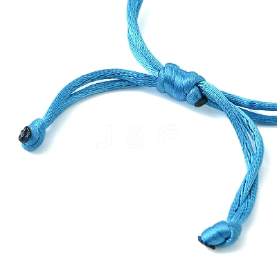 Heart & Star Brass Charm Bracelets BJEW-JB10583-1