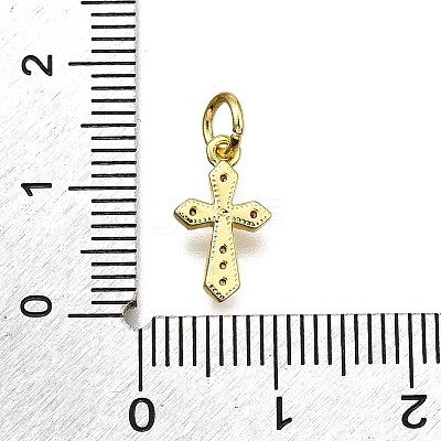 Brass Micro Pave Cubic Zirconia Pendants LS-KK-Z100-41G-02-1