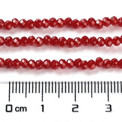 Baking Paint Imitation Jade Glass Bead Strands DGLA-A034-J2MM-A29-1