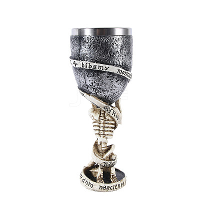 Halloween Stainless Steel 3D Skull Mug PW-WG77748-01-1