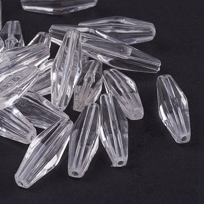 Transparent Acrylic Beads PC264Y-1