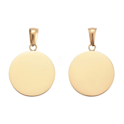 Ion Plating(IP) 304 Stainless Steel Pendants STAS-P115-09G-1