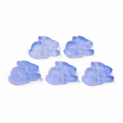 Two Tone Transparent Spray Painted Glass Beads GLAA-Q092-03-C03-1
