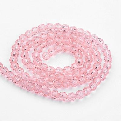 Transparent Glass Bead Strands GLAA-G013-4mm-87-1