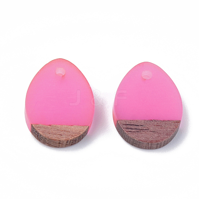 Resin & Walnut Wood Pendants RESI-S358-15A-1