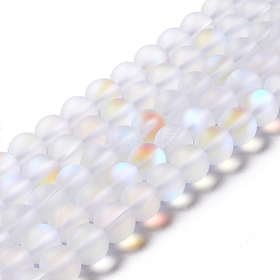 Synthetic Moonstone Beads Strands G-E573-01B-08-1