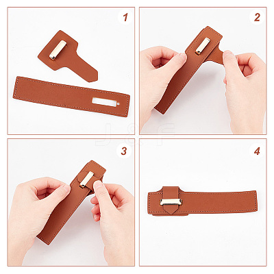 PU Imitation Leather Sew on Toggle Buckles DIY-WH0292-53A-1