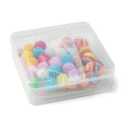 3 Styles ABS Plastic Beads KY-FS0001-24-1