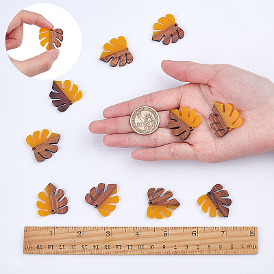 Resin & Wood Pendants RESI-SC0001-15F-1