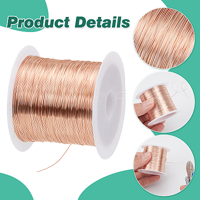 1 Roll Copper Craft Wire Copper Beading Wire CWIR-NB0001-03B-1