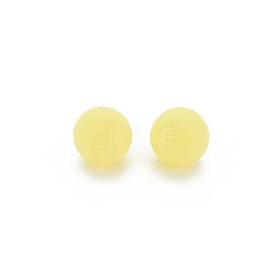 Opaque Acrylic Beads PAB702Y-B01-01-1