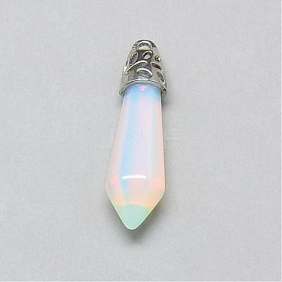 Opalite Pointed Pendants G-T002-28B-1