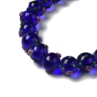 Handmade Bumpy Lampwork Beads Strands LAMP-K037-16A-1