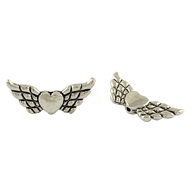 Tibetan Style Alloy Angeltee Beads LS-TIBEB-5494-P-NR-1