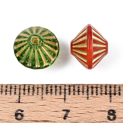 Bicone Glass Beads GLAA-T025-36M-1