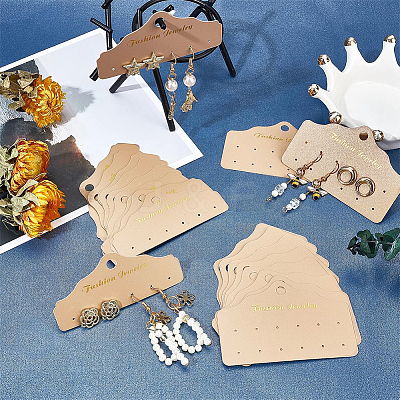 100Pcs 2 Style Plastic Earring Display Paper Cards DIY-PH0002-94-1