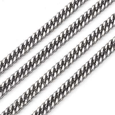 Tarnish Resistant 201 Stainless Steel Double Link Chains CHS-A003E-2.0mm-1