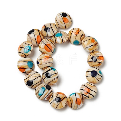 Handmade Lampwork Beads Strand LAMP-C008-06A-1