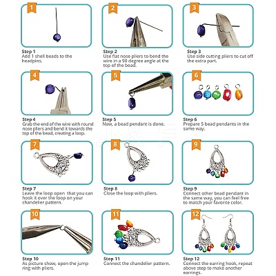 DIY Earring Making DIY-SC0002-17-1