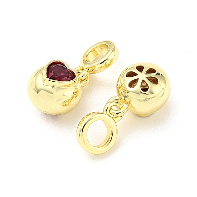 Brass with Cubic Zirconia Pendants FIND-Z023-20C-1