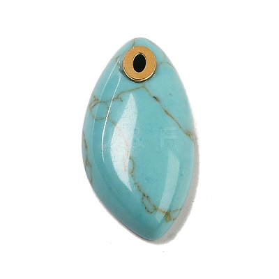 Synthetic Turquoise Pendants G-K355-01G-03-1