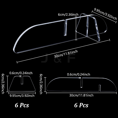 Acrylic Display Stands for Poster Board DIY-WH0750-161-1