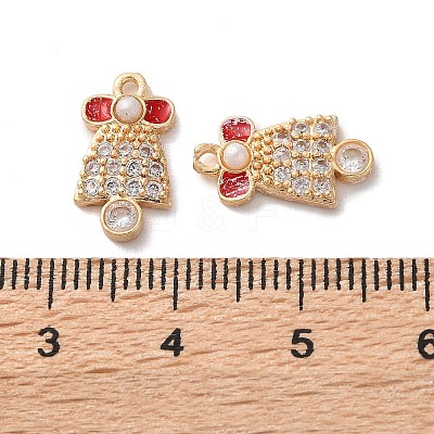 Brass Micro Pave Cubic Zirconia Pendants KK-D420-01G-04-1