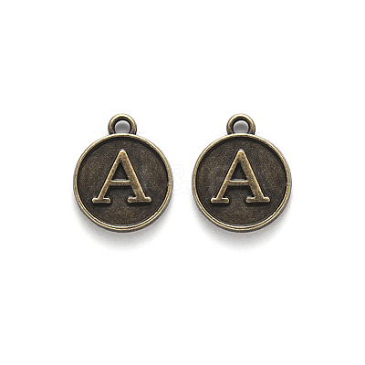 Alloy Pendant Cabochon Settings For Enamel PALLOY-YW0001-10AB-1