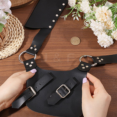Medieval PU Leather Gun Holster AJEW-WH0606-009B-1
