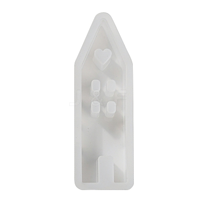 House Shape DIY Display Decoration Silicone Molds DIY-K073-08B-1
