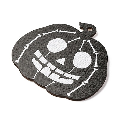 Halloween Printed Wooden Big Pendants LS-WOOD-I016-01F-1