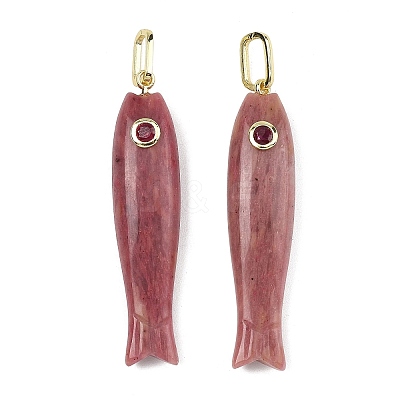 Natural Rhodonite Carved Pendants GG-CBA8D06-01G-06-1