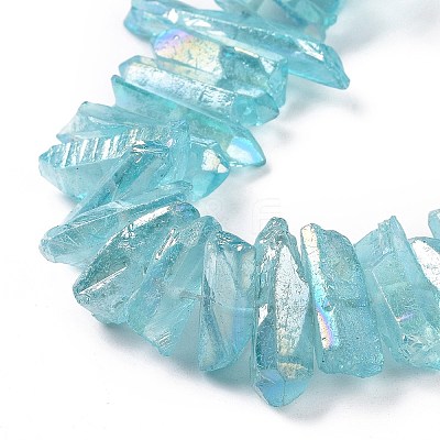 Natural Quartz Crystal Points Beads Strands G-K181-B11-1