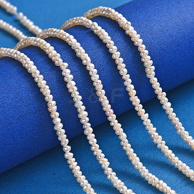 Grade AA Natural Cultured Freshwater Pearl Beads Strands PEAR-L003-B-03-01-1